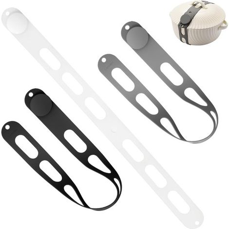 Silikon-dichtungsring Für Töpfe Und Schongarer – 3er-pack (schwarz, Grau, Weiß) – 54 X 4 Cm – Universal – Deckelverschluss