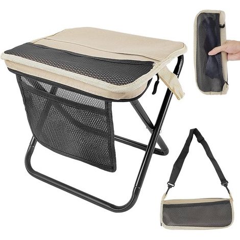 Mini-klapphocker – Belastbar Bis 100 Kg – 28 X 23 X 25 Cm – Klappbarer Campinghocker – Klappstuhl