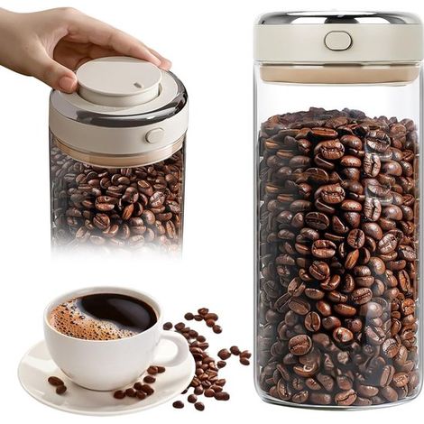 Luftdichter Kaffeebehälter – 1700 Ml – Sahne