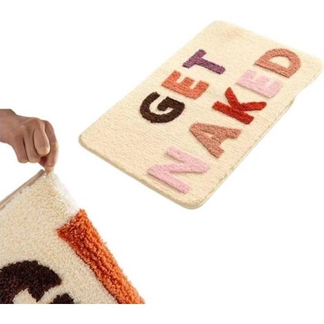 Rutschfeste Badematte – 50 X 80 Cm – Beige – Saugfähige Badematte – Waschbar Bei 60 °c