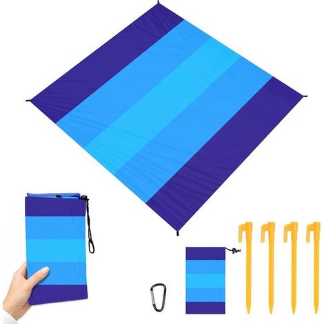 Stranddecke – 200 X 210 Cm – Sandabweisende Stranddecke – Faltbare Campingdecke