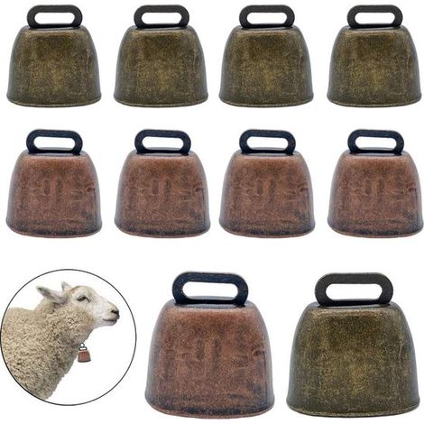 Kuhglocke – 10er-pack – Metallglocke – Weideglocke – Vintage-glocke