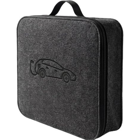 Quadratische Tasche Für Ladekabel Von Elektrofahrzeugen – Abmessungen: 33 X 33 X 9 Cm