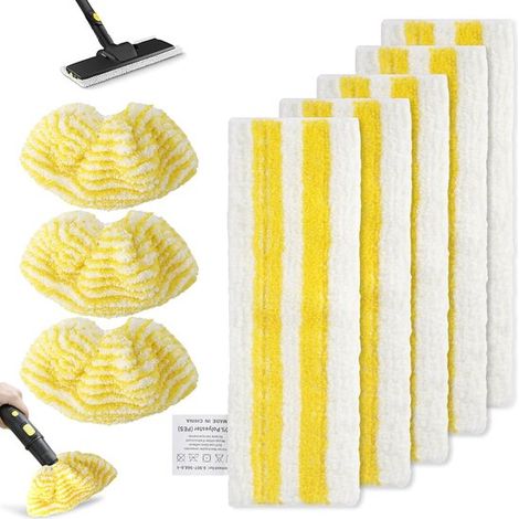 8er-pack Universelle Mikrofasertücher Für Kärcher Easyfix Dampfreiniger Sc1, Sc2, Sc3, Sc4, Sc5 - Shopvlot