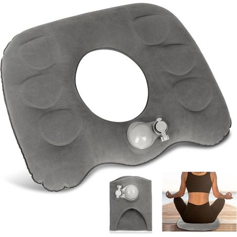 Orthopädisches Sitzkissen – Grau – Ringkissen – Ergonomisch