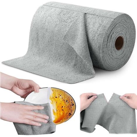 Mikrofasertücher – 25 X 25 Cm – 50 Stück – Reinigungstücher Auf Der Rolle
