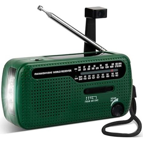 Notradio – Solarbetrieben – Wiederaufladbar Und Batteriebetrieben
