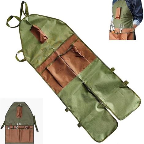 Gartenschürze Mit Beinschutz – 118 X 45 Cm – 600d Oxford-gewebe – Robuste Arbeitsschürze Mit Taschen