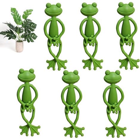 Froschförmiger Pflanzenständer – 6er-set – Pflanzenhalter
