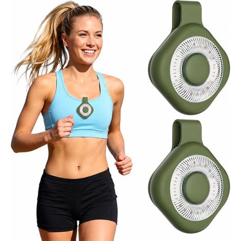 Set Mit 2 Magnetischen Clip-on-lauflichtern Für Sport – 3 Farbmodi (weiß/warmweiß/rot) – Usb-aufladbar