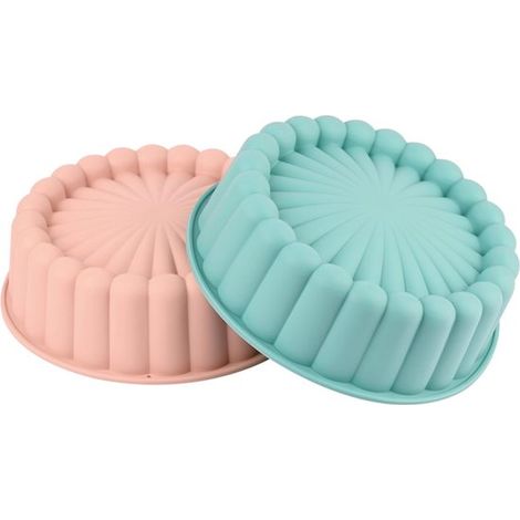 Runde Silikon-kuchenform – 2er-set – 20 Cm – Flexibel Und Antihaftbeschichtet – Wiederverwendbar