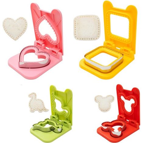 4er-set Sandwich-ausstecher – Keksausstecher – 14,5 Cm – Brotausstecher Und Verschluss