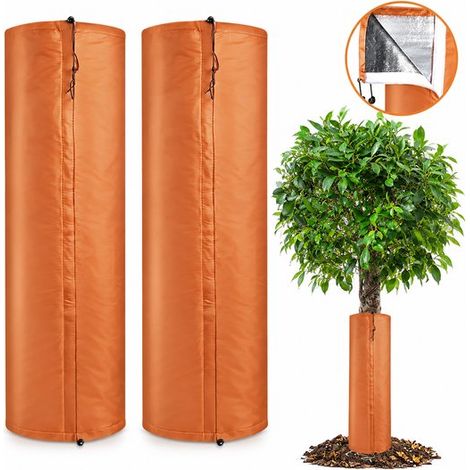 Winterliche Baumstammabdeckung – 2 Stück – 30 X 100 Cm – Frostschutz Für Palmen, Olivenbäume Und Andere Bäume – Wärmedämmung
