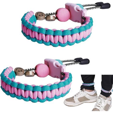 Paracord-hosenclips Fürs Radfahren – 2er-set – Verstellbare Und Ausziehbare Hosenclips (31–45 Cm) Für Rennradfahren Und Wandern