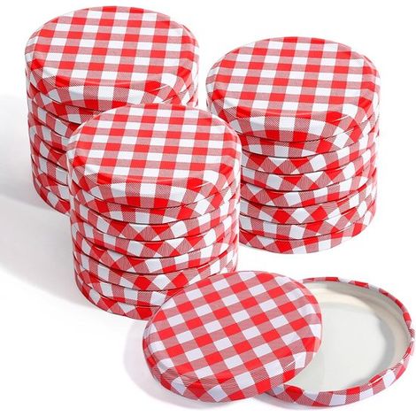 Marmeladenglasdeckel – 50er-packung – Schraubdeckel Bis 82 Mm (82 Mm) – Schraubdeckel Für Gläser