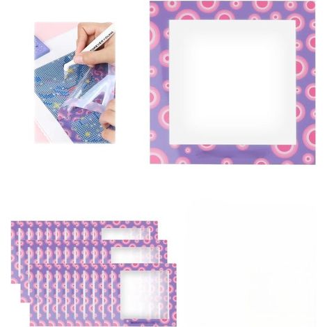 Maskierungspapier Für Diamantmalerei – Packung Mit 30 Wiederverwendbaren Schutzfolien, Geeignet Für Abschnittsweises Arbeiten – 10 X 10 Cm