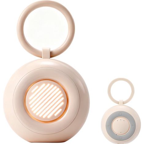 Baby-weißrauschen-gerät – 7,5 X 7,5 Cm – Einschlafhilfe Mit Licht – Tragbares Schlaflied