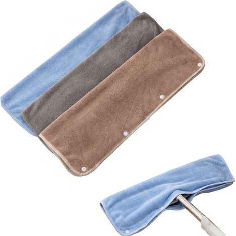 Mikrofasertücher – 3er-pack – 35 X 50 Cm – Mehrfarbig – Bodentücher – Extra Dicke Mikrofaser Mit Druckknöpfen