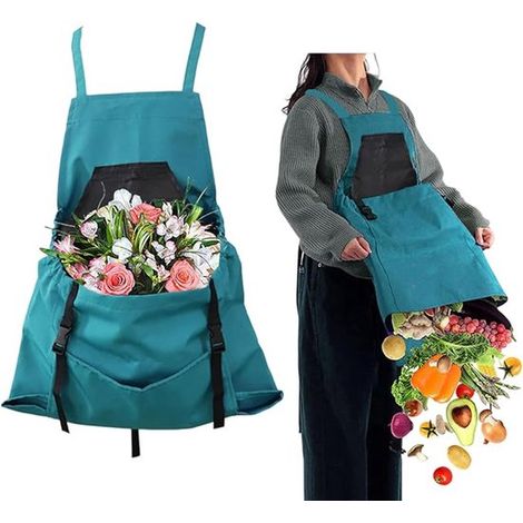 Gartenschürze – Pflückschürze Mit Taschen – Obstpflückbeutel