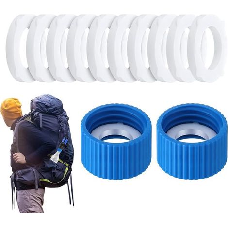 Wasserfilter-adapterset – 2-teiliges Verbindungsstück – Auslaufsicher Für 28-mm-pet-flaschen