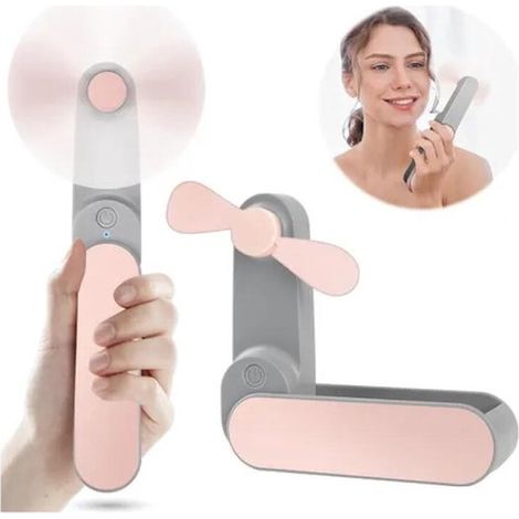 Tragbarer Ventilator – Rosa – Mini-ventilator – 2 Geschwindigkeitsstufen