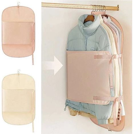 2-teiliger Hängekleiderorganizer Mit Kompressionsfunktion – 58 X 90 Cm – Schrankorganizer – Platzsparend