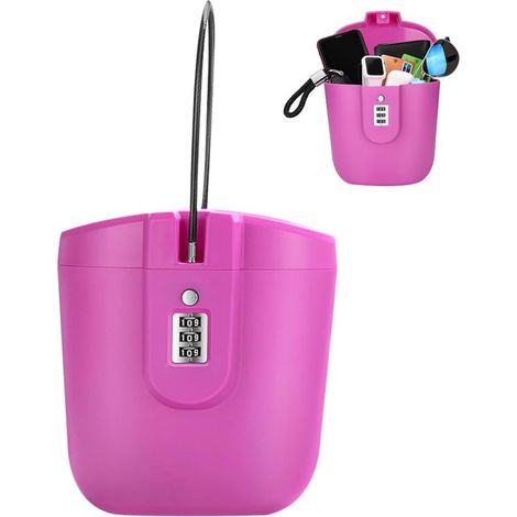 Tragbarer Tresor Mit Abnehmbarem 45 Cm Kabel – Abmessungen: 16 X 7 X 20 Cm
