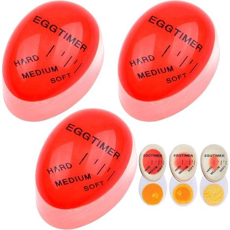 Perfekter Eieruhr-set – 3er-set – Rot – Ideales Ostergeschenk – Eieruhr Mit Farbwechsel