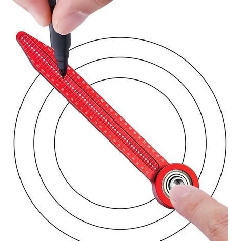 Zimmermannszirkel – 19,7 Cm – Anreißwerkzeug Mit Zentrierspitze – Graduierter Kreis