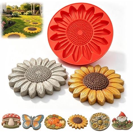 Gartenplattenformen - 37 X 37 X 4 Cm - Silikonform