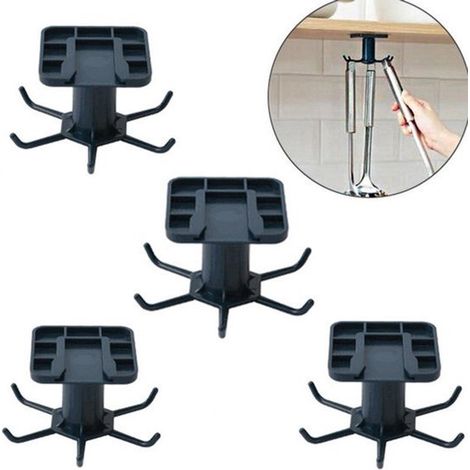 Set Mit 4 Klebehaken Und 6 Halterungen – Küchenregal – 360° Drehbar