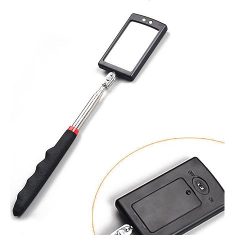 Teleskopischer Led-inspektionsspiegel – 360°-drehung – Inspektionsspiegel Mit Led-beleuchtung