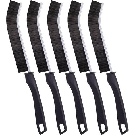 Set Mit 5 Fugenbürsten – 23 Cm Schmale Reinigungsbürsten – Schwarz