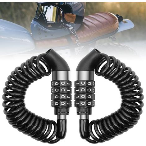 Set Mit 2 Kombinations-fahrradschlössern – 150 Cm – Helmschloss – Fahrradsicherheit