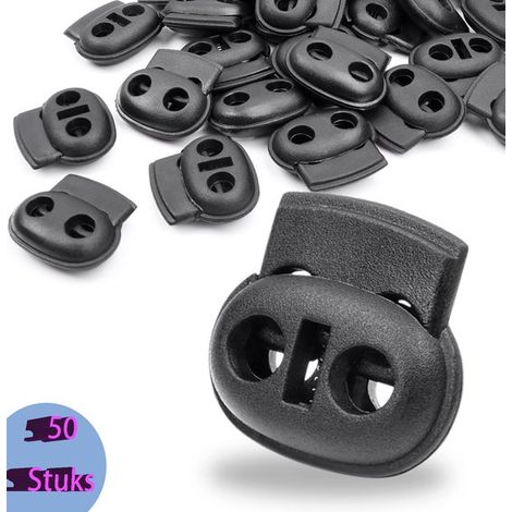 Kabelklemmen – 50er-pack – Einzelnes 5-mm-loch – Schwarzer Kabelstopper – Kabeleinsteller