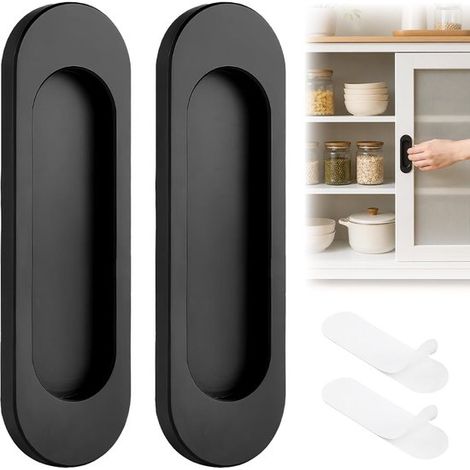 Selbstklebende Griffe Für Schiebetüren, Schranktüren, Schubladen Und Badezimmer – 2er-pack – 10 Cm – Kein Bohren Erforderlich – Aluminiumlegierung