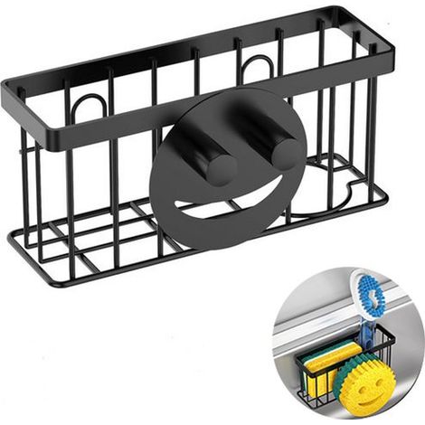 Geschirrtuchhalter – Schwarz – Spülbecken-organizer – Schwammhalter