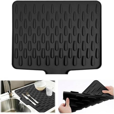 Abtropfmatte – 40 X 32 Cm – Silikon-trockenmatte – Spülmatte – Rutschfest