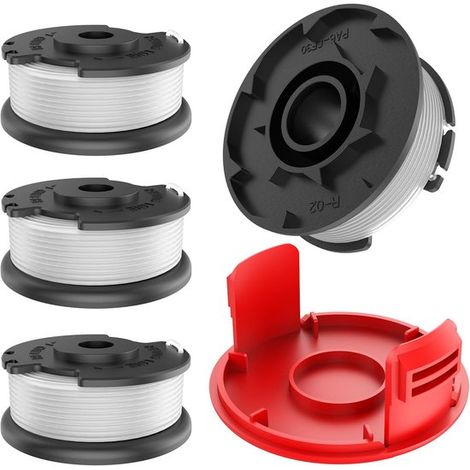 Trimmerfadenspulen – 4 Stück – Kompatibel Mit Einhell Ge-ct 18/28 Li Und Tc Modellen – 1,6 Mm Nylon