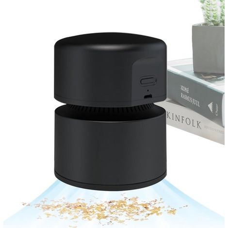 Mini-tischstaubsauger – 10,5 X 8 Cm – Schwarz – 1800-mah-akku – 2 Saugstufen