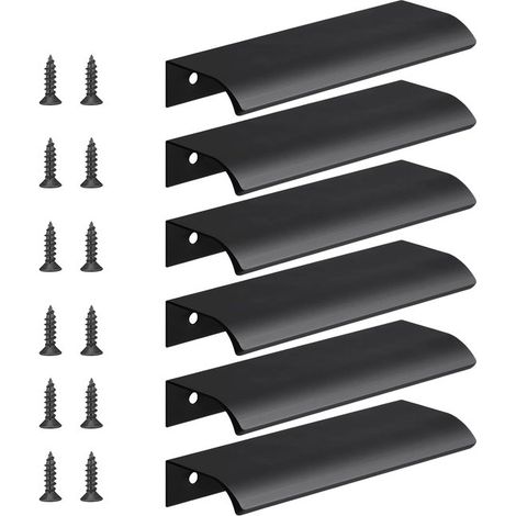 Set Mit 6 Türgriffen - Möbelgriffen - Schrankgriffen