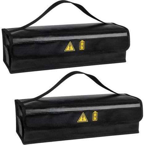 Feuerfeste Tasche Für E-bike-akkus – 49 X 15 X 15 Cm – Schwarz