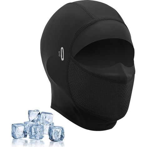 Sommer-skimaske – Schwarz – Kühlende Motorrad-sturmhaube – Fahrradmaske Aus Flammendem Netzgewebe