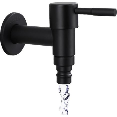 Waschmaschinenhahn – Schwarz – Außenwasserhahn – Wc-wasserhahn