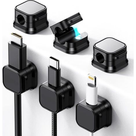 Set Mit 6 Magnetischen Kabelbindern – Praktisch Für Büro, Auto Und Zuhause