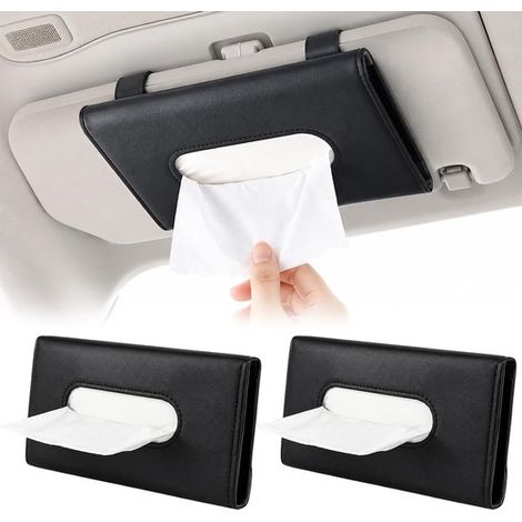 Taschentuchhalter Für Die Sonnenblende Im Auto – 2er-pack – 22,9 X 12,7 X 4 Cm – Schwarz