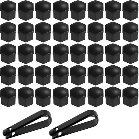 19-mm-radmutternabdeckungen – 40er-pack – 2 Abzieher Inklusive – Universelle Radmutternabdeckungen