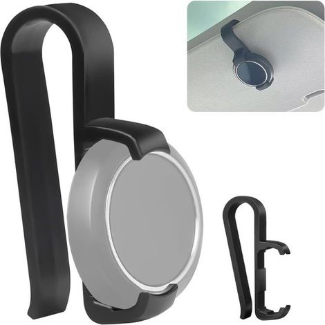 Set Mit 2 Halterungen, Kompatibel Mit Der Universellen Sonnenblende Ooono Co-driver 1 – Schwarz – Diebstahlsicher Und Unauffällig – Uv-beständig