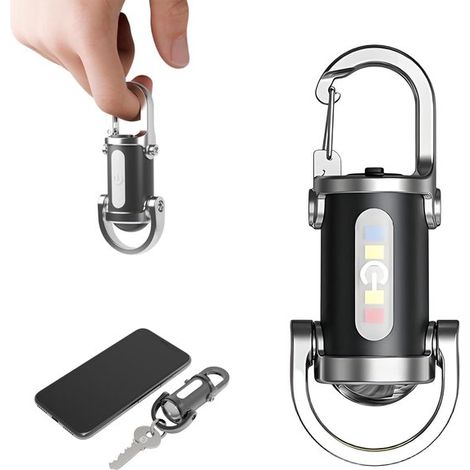 Mini-taschenlampe Mit Wiederaufladbarem Akku (600 Mah)