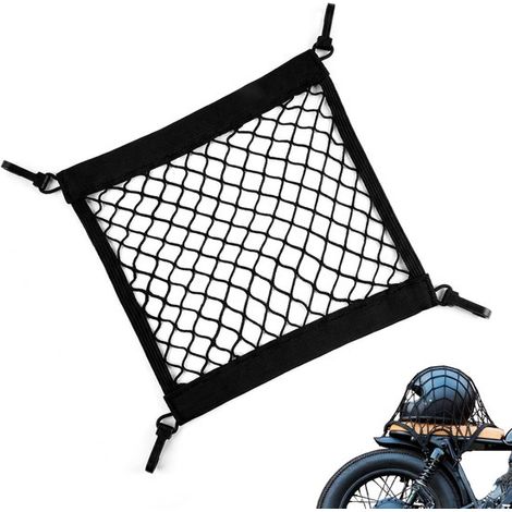 Gepäcknetz – 30 X 30 Cm – Schwarz – Für Fahrrad, Roller Und Motorrad – Hohe Elastizität